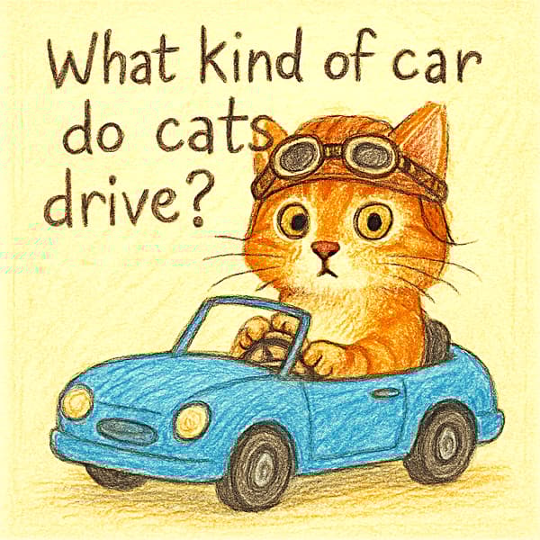 What kind of car do cats drive?