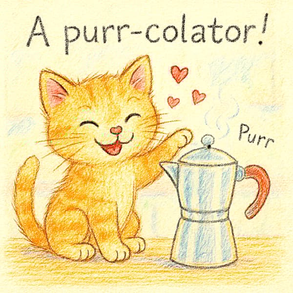 A purr-colator!