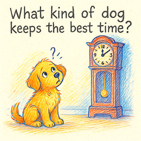 What kind of dog keeps the best time?