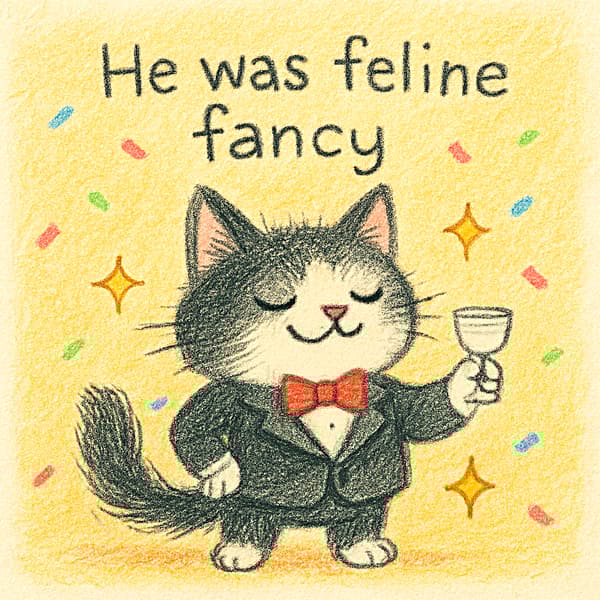He was feline fancy