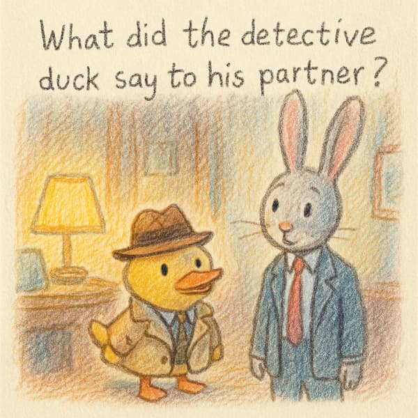 What did the detective duck say to his partner?