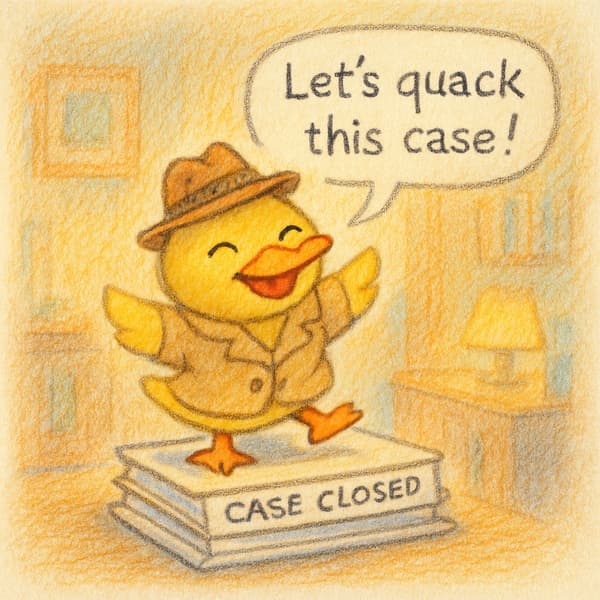 "Let's quack this case!"