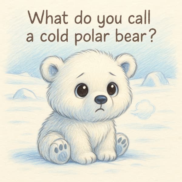 What do you call a cold polar bear?