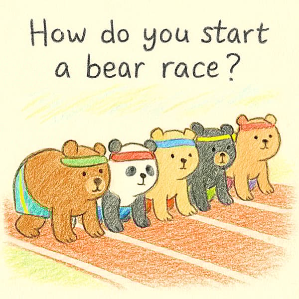How do you start a bear race?