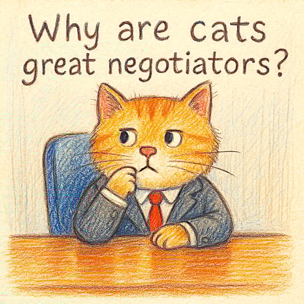 Why are cats great negotiators?