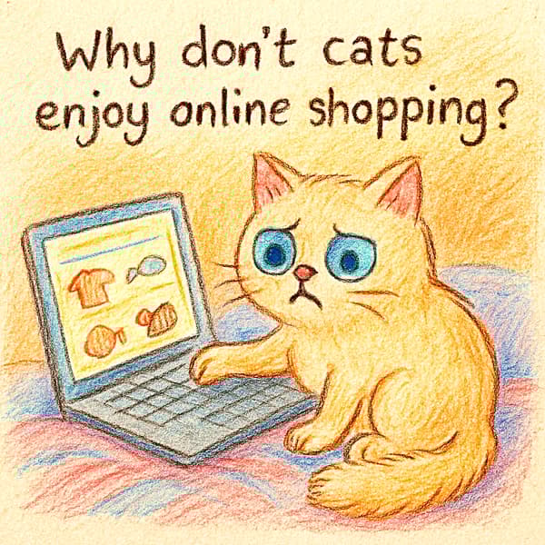 Why don't cats enjoy online shopping?