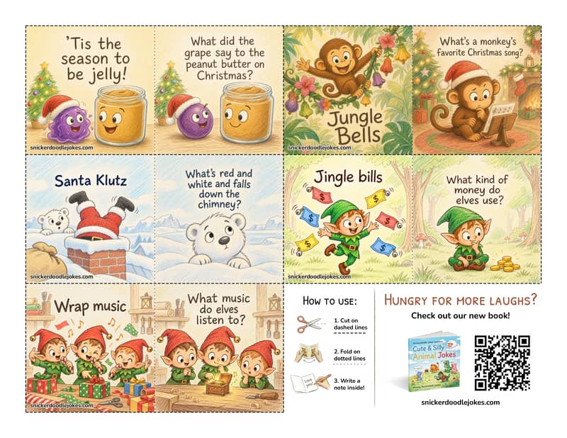 Christmas joke notes pack 1