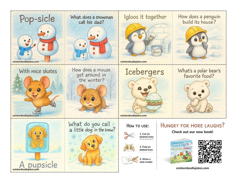 Winter joke notes pack 1