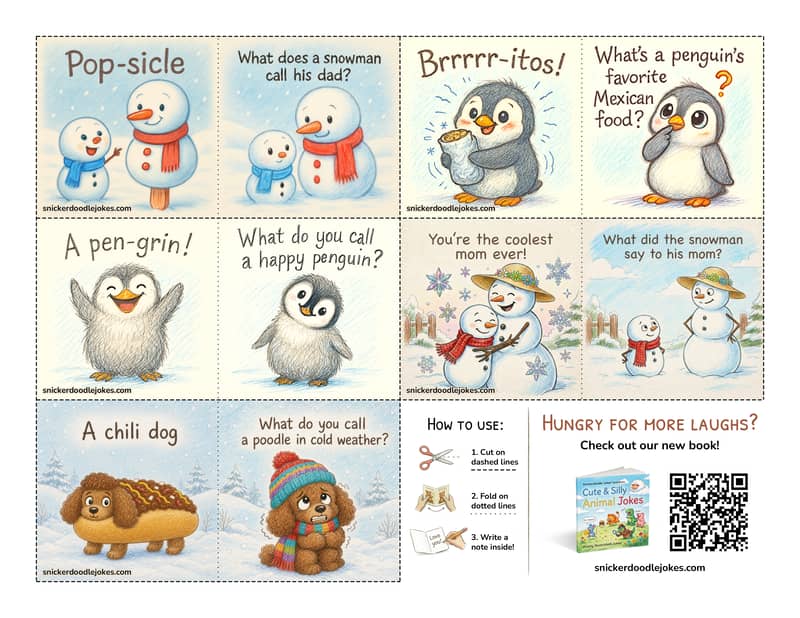 Winter joke notes pack 1