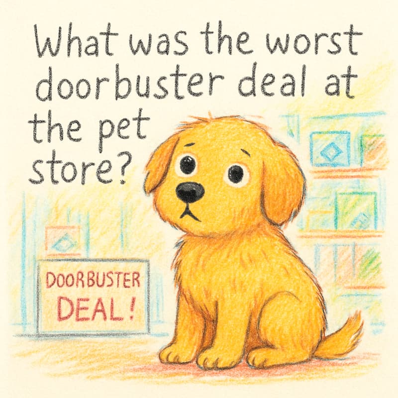 What was the worst doorbuster deal at the pet store?